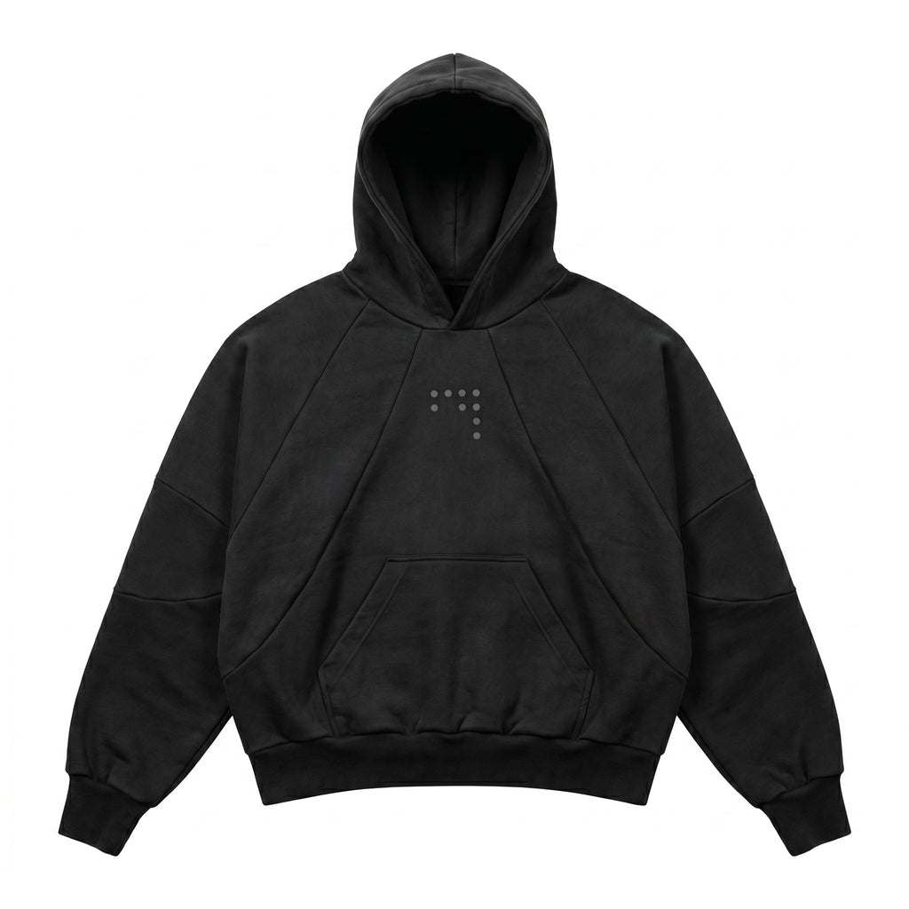 DOUBLE RAGLAN HOODIE (SIYAH)