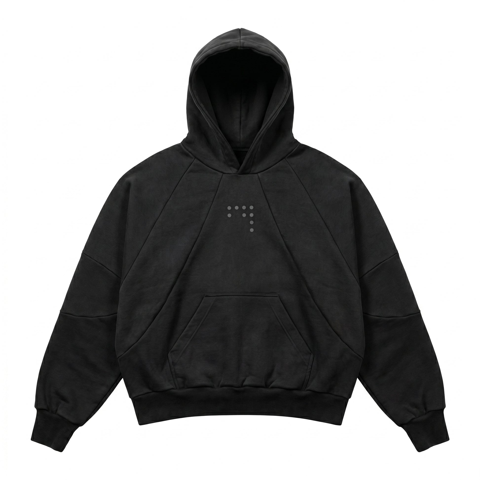 DOUBLE RAGLAN HOODIE (SIYAH)