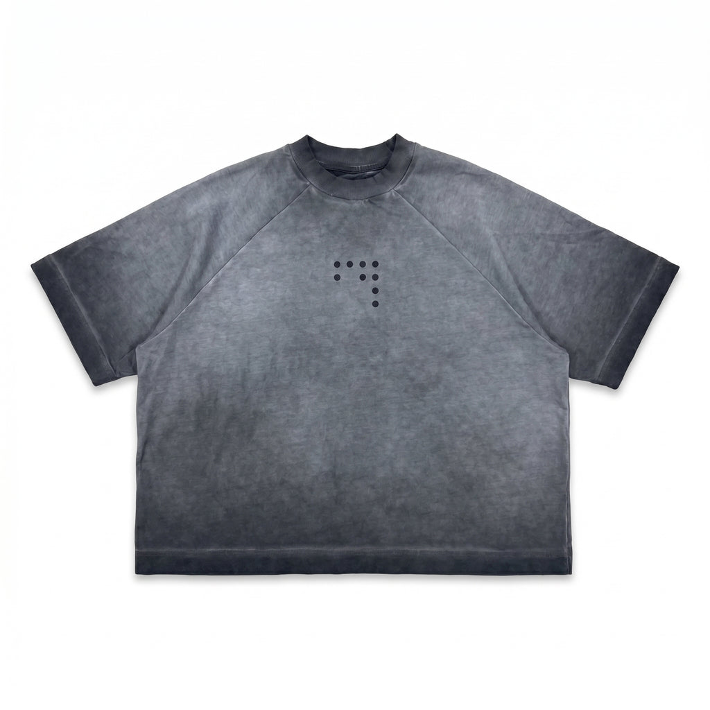 OIL WASHED RAGLAN TEE (ANTRASIT)