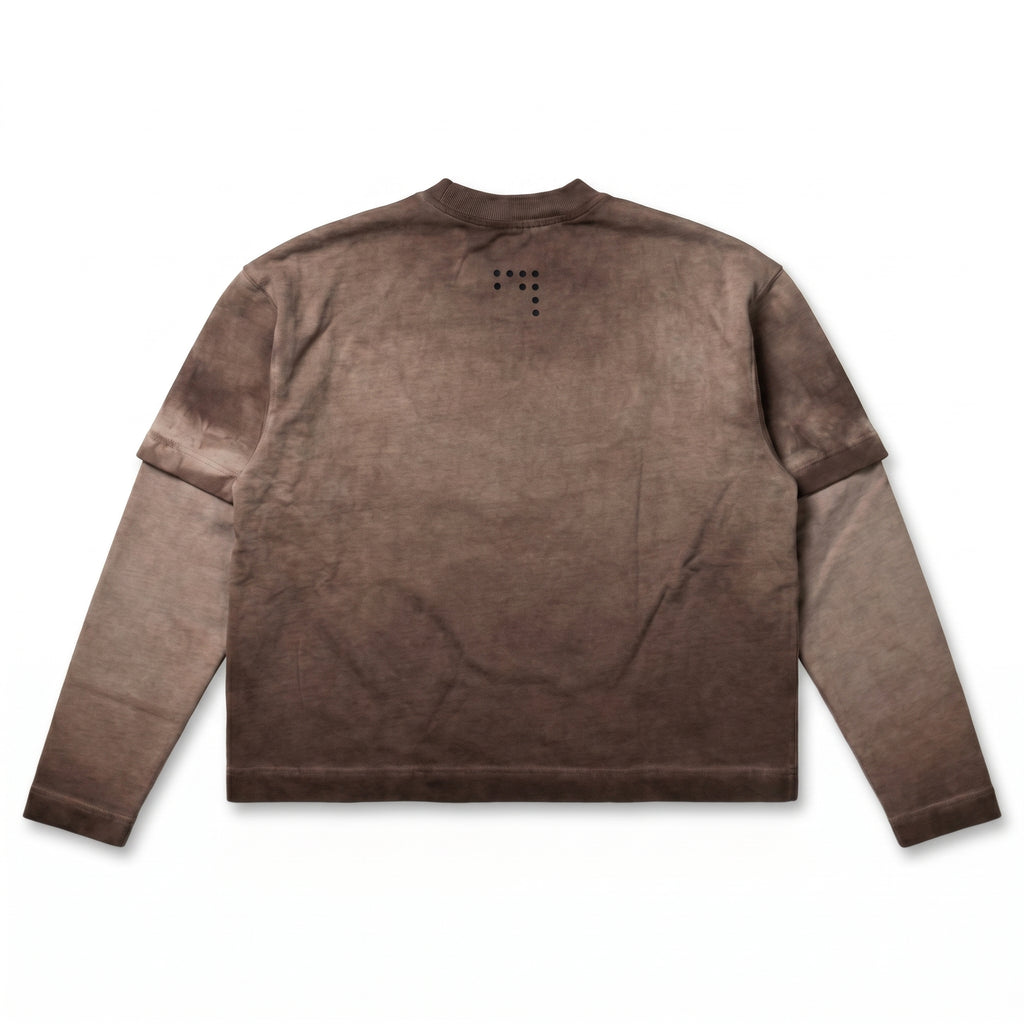 NOKTA OIL WASHED LONGSLEEVE (KAHVE)