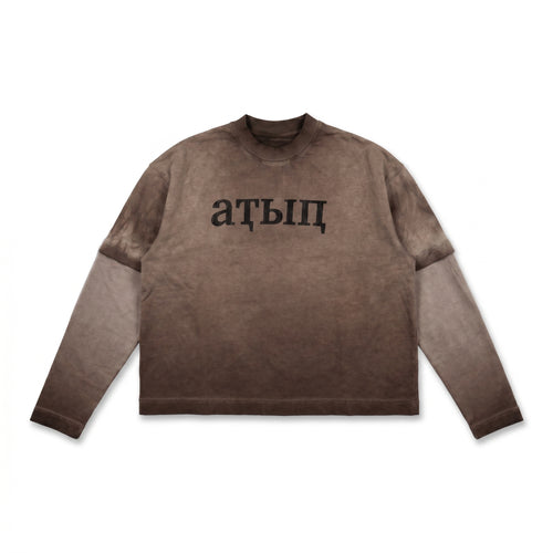 NOKTA OIL WASHED LONGSLEEVE (KAHVE)