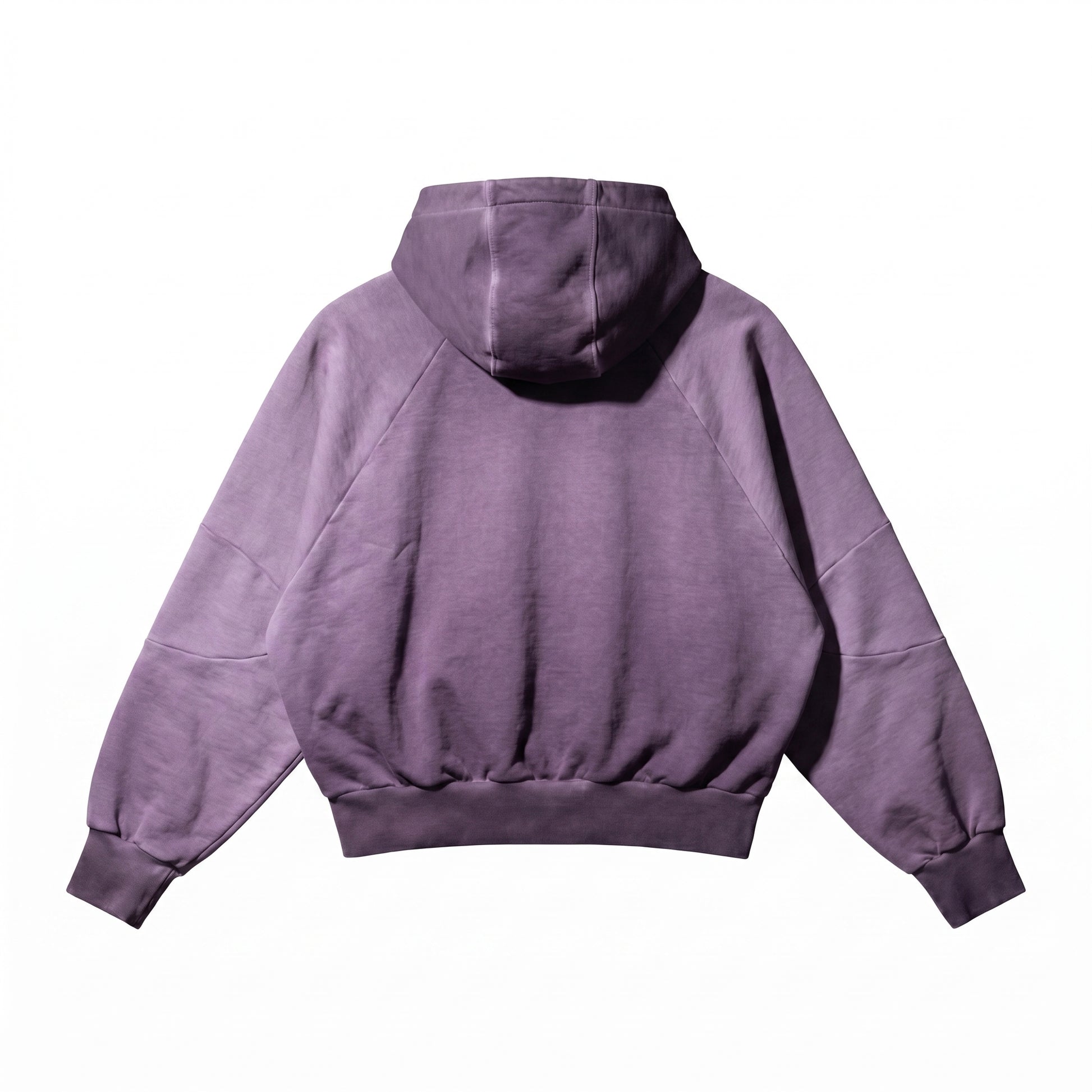OIL WASHED DOUBLE RAGLAN HOODIE (MOR)