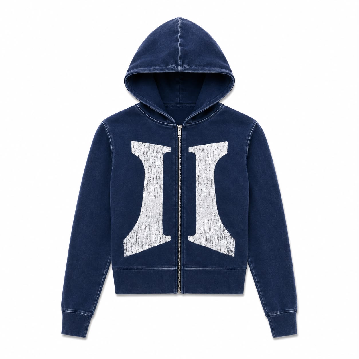 II SHOULDER PADDED ZIP NAVY
