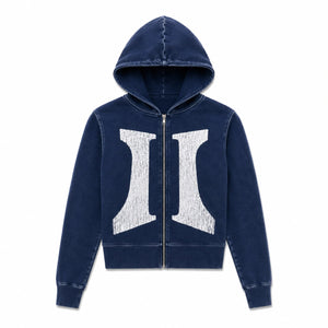 II SHOULDER PADDED ZIP NAVY